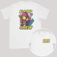 K-Pop Crew Neon Dreams - K-Pop Graphic Printed T-Shirt