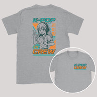 K-Pop Crew Retro Style - K-Pop Graphic Printed T-Shirt