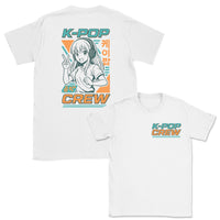 K-Pop Crew Retro Style - K-Pop Graphic Printed T-Shirt