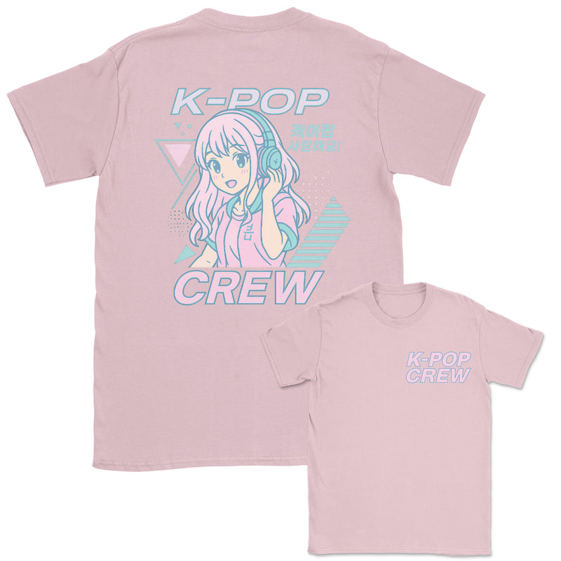 K-Pop Crew Pastel Pop - K-Pop Graphic Printed T-Shirt
