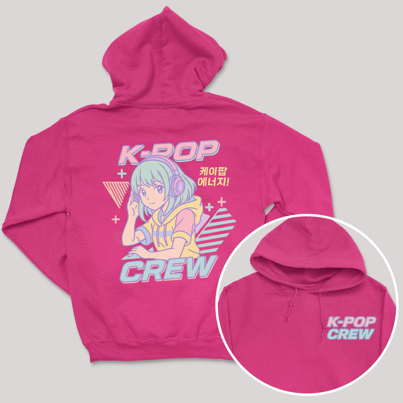 K-Pop Crew Pastel Style - K-Pop Graphic Printed Hoodie