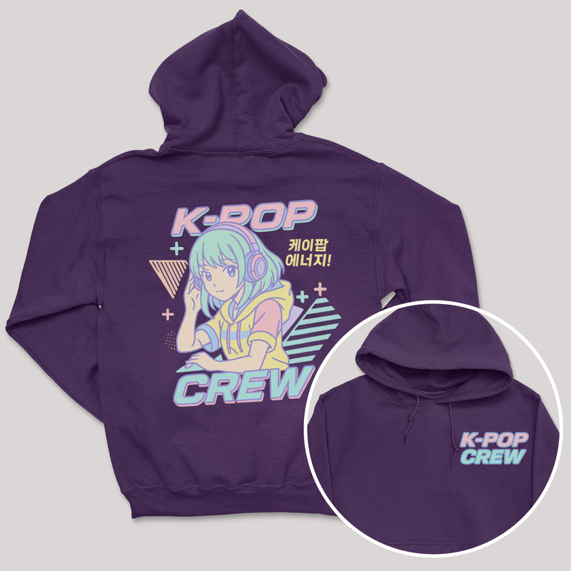 K-Pop Crew Pastel Style - K-Pop Graphic Printed Hoodie