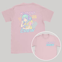 K-Pop Crew Pastel Style - K-Pop Graphic Printed T-Shirt