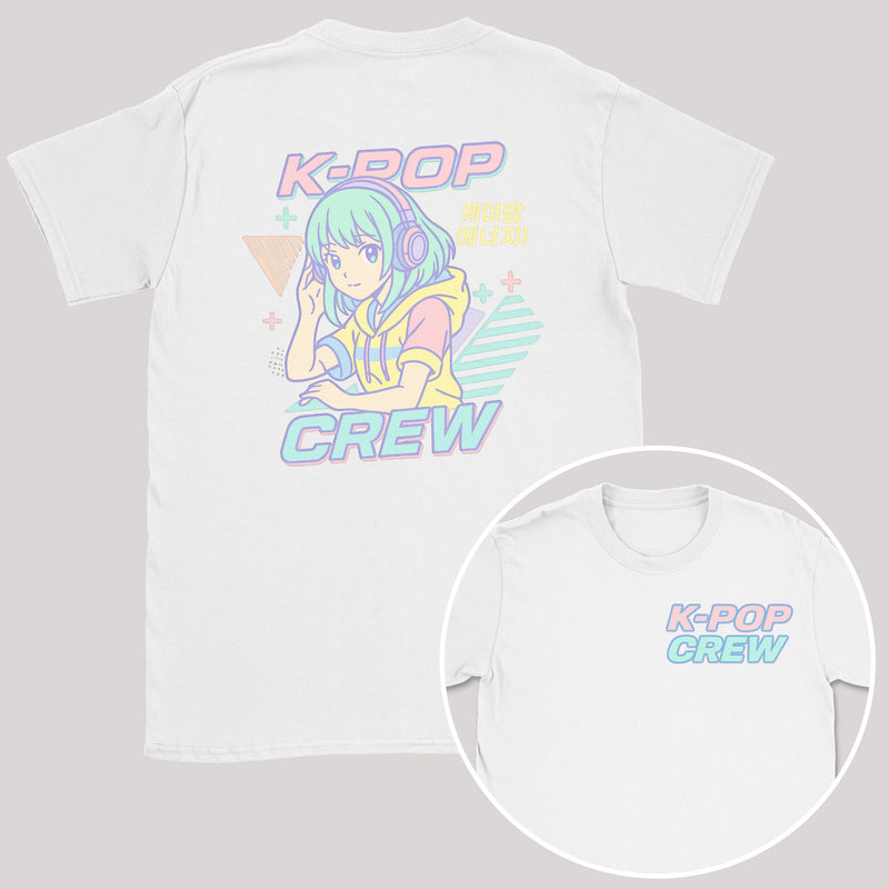 K-Pop Crew Pastel Style - K-Pop Graphic Printed T-Shirt