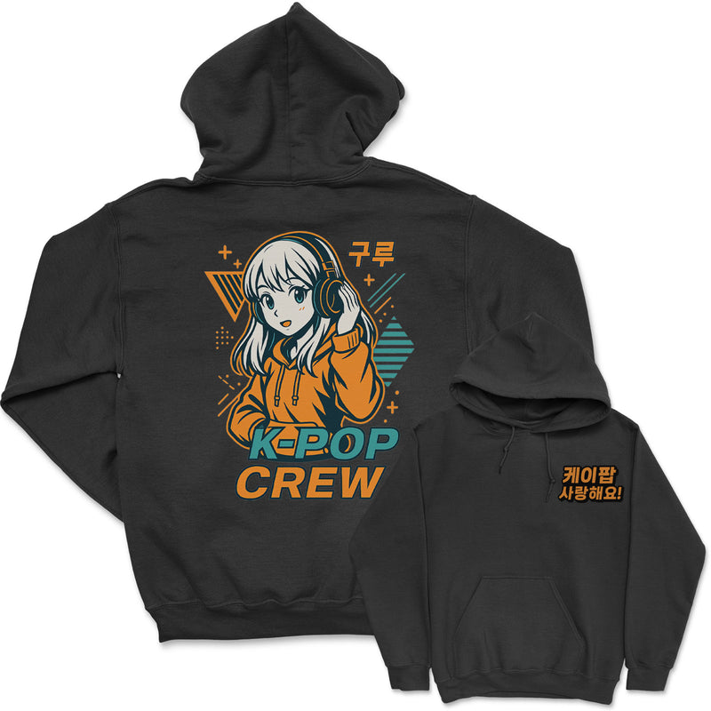 K-Pop Crew Electric Style - K-Pop Graphic Printed Hoodie