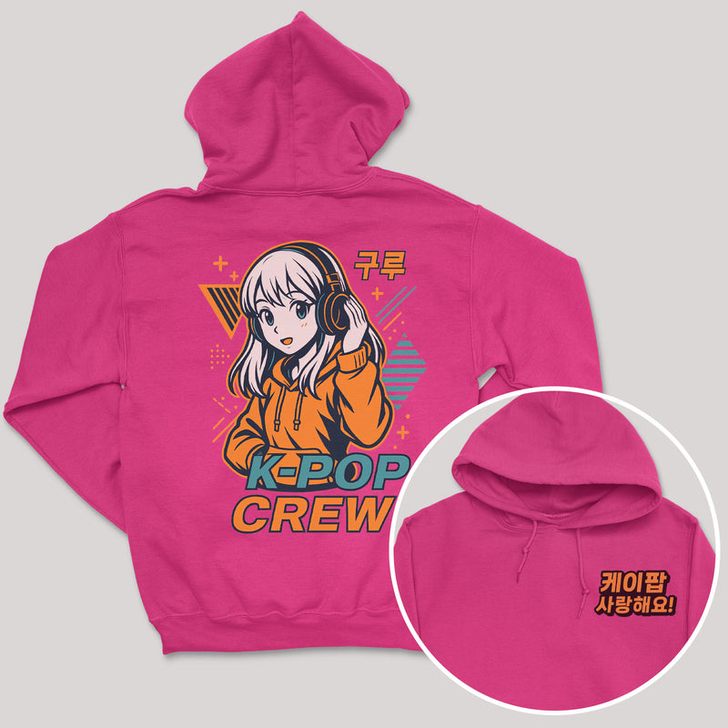 K-Pop Crew Electric Style - K-Pop Graphic Printed Hoodie