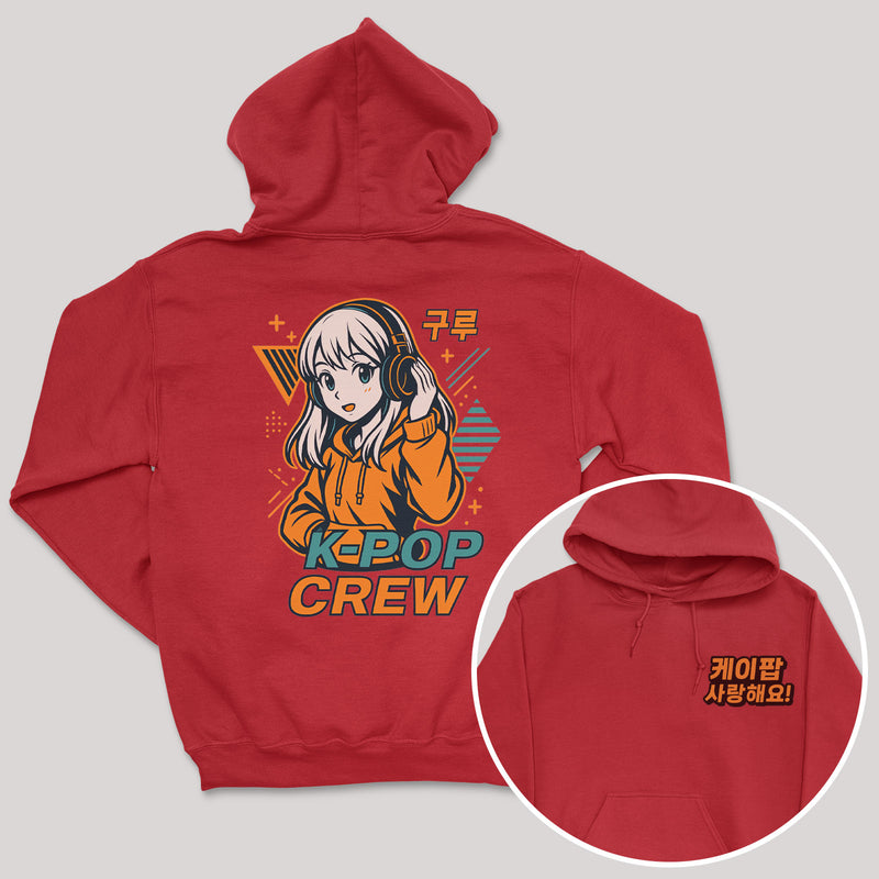 K-Pop Crew Electric Style - K-Pop Graphic Printed Hoodie