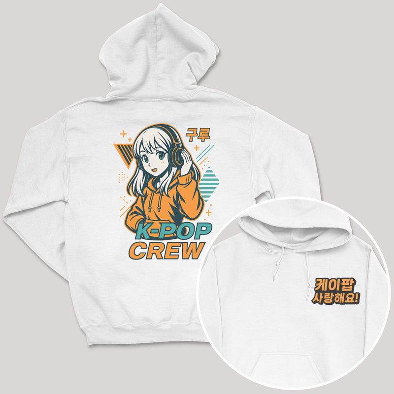 K-Pop Crew Electric Style - K-Pop Graphic Printed Hoodie