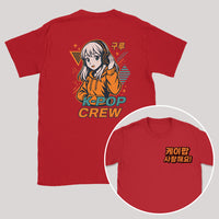 K-Pop Crew Electric Style - K-Pop Graphic Printed T-Shirt