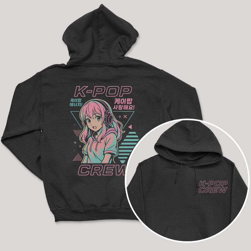 K-Pop Crew Bubblegum Beats Style - K-Pop Graphic Printed Hoodie