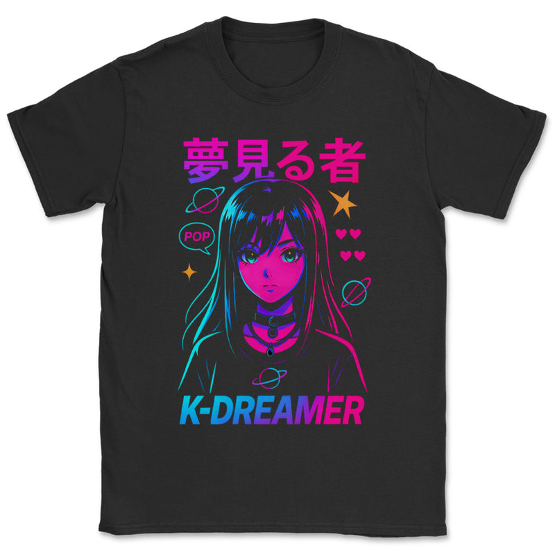 K-Dreamer Neons - K-Pop Graphic Printed T-Shirt