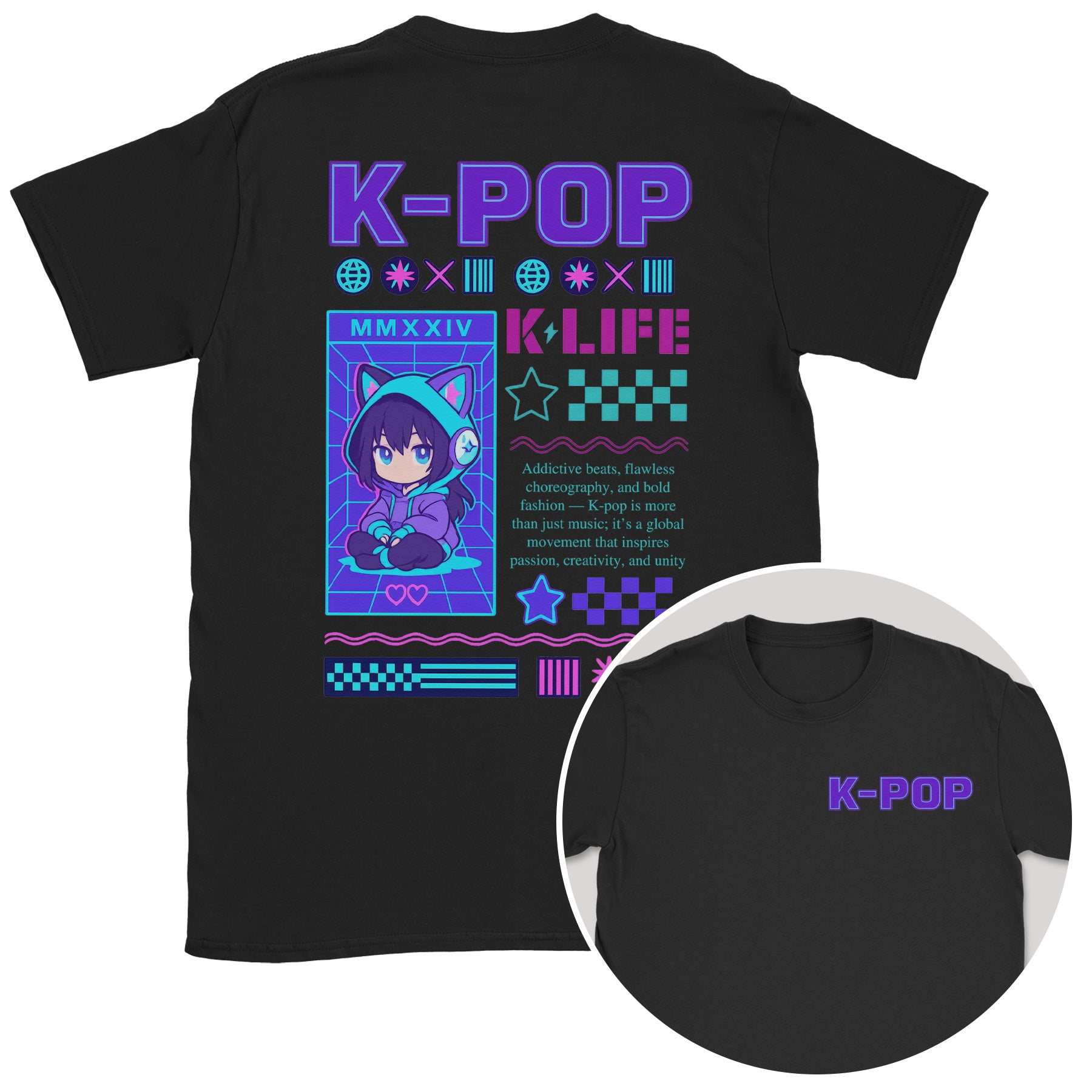 K-Pop Life - K-Pop Graphic Printed T-Shirt