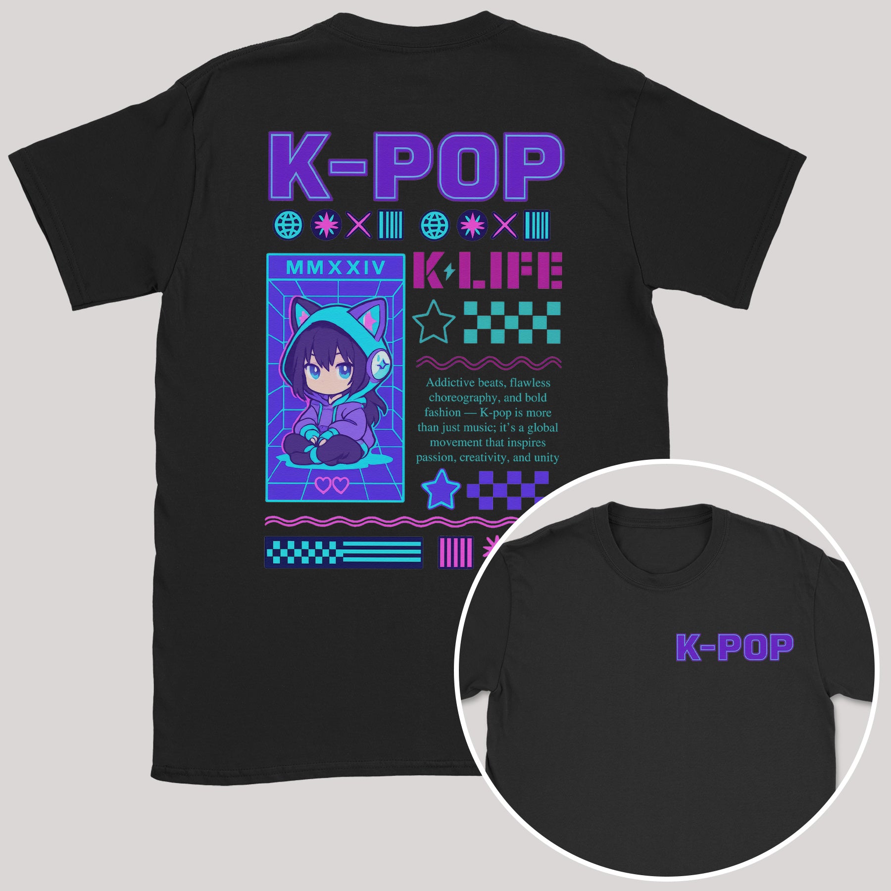 K-Pop Life - K-Pop Graphic Printed T-Shirt