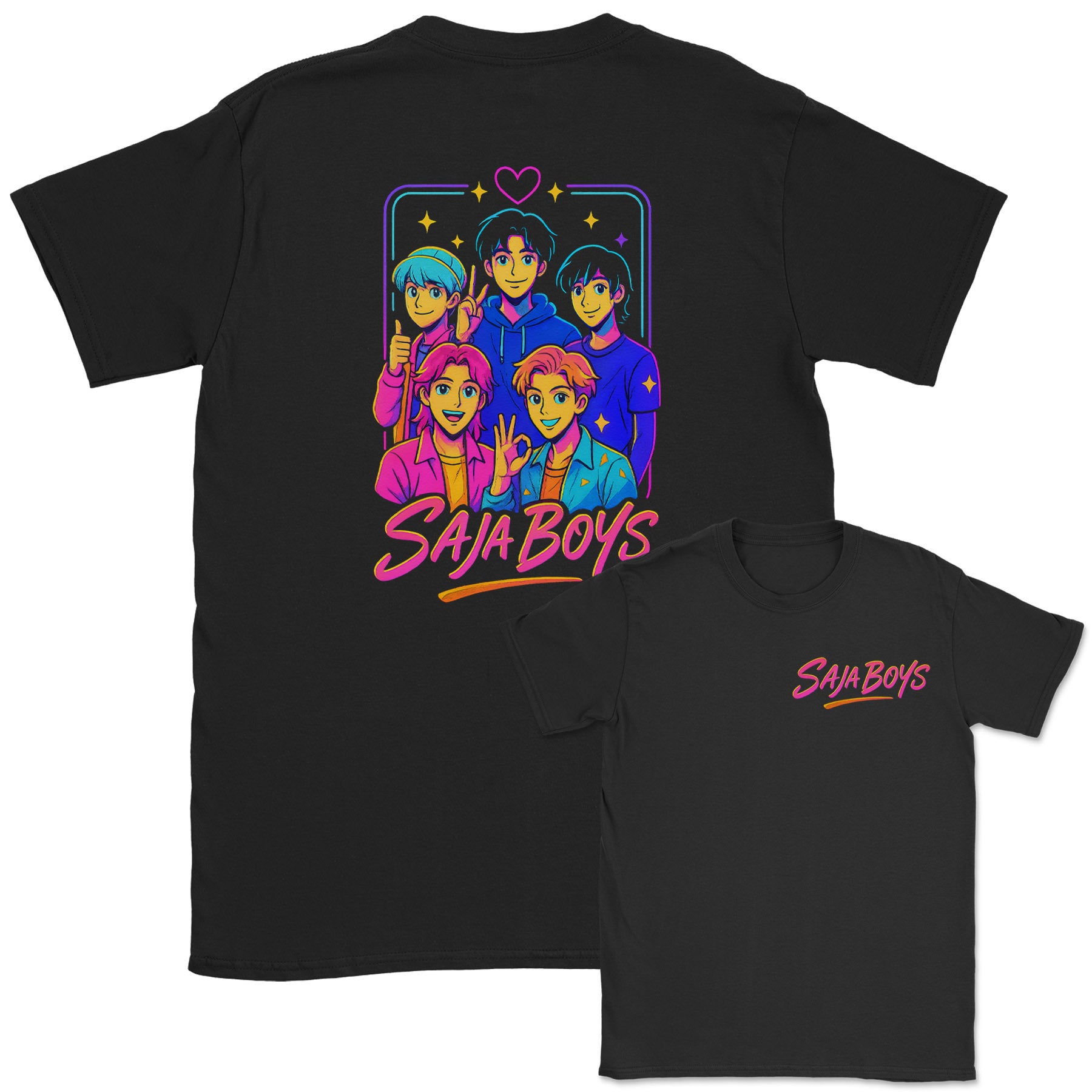 Saja Boys - K-Pop Graphic Printed T-Shirt