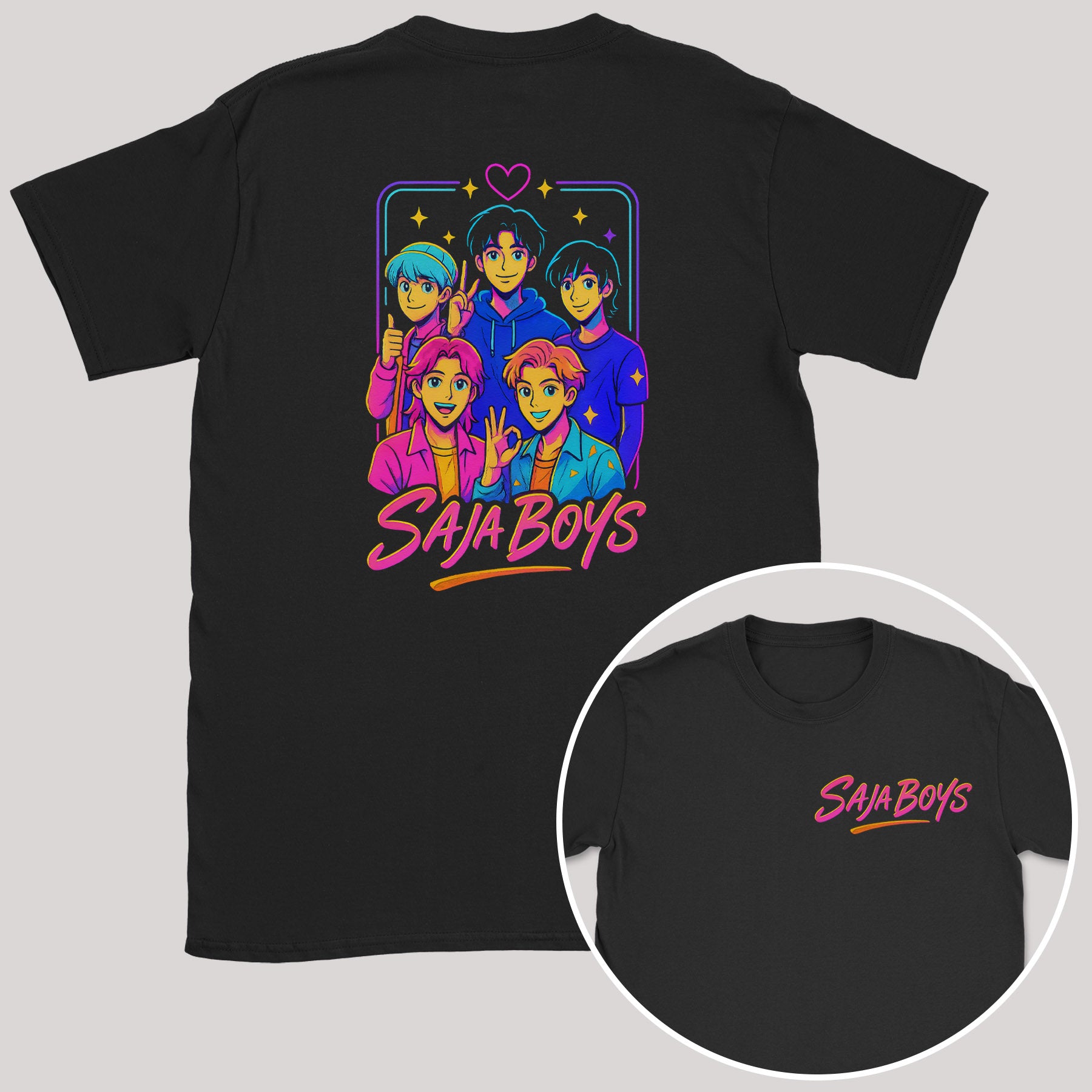 Saja Boys - K-Pop Graphic Printed T-Shirt