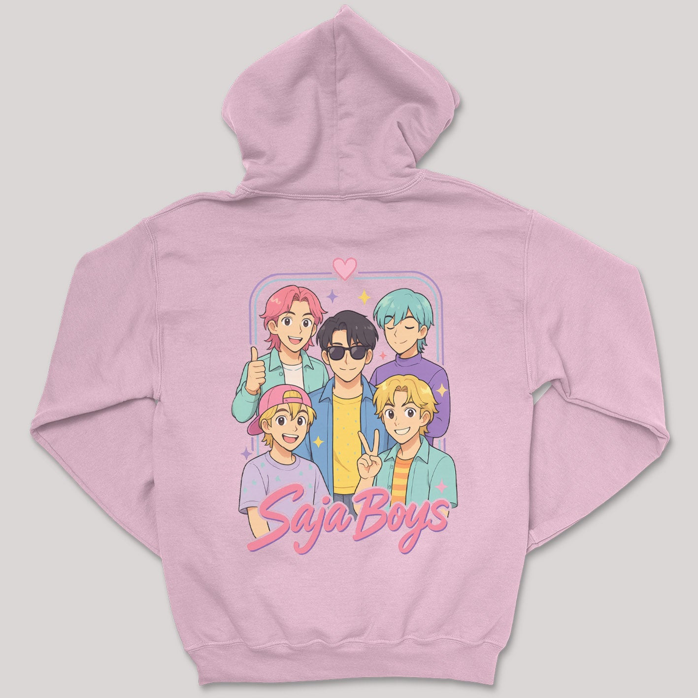 Saja Boys Pastels - K-Pop Graphic Printed Hoodie