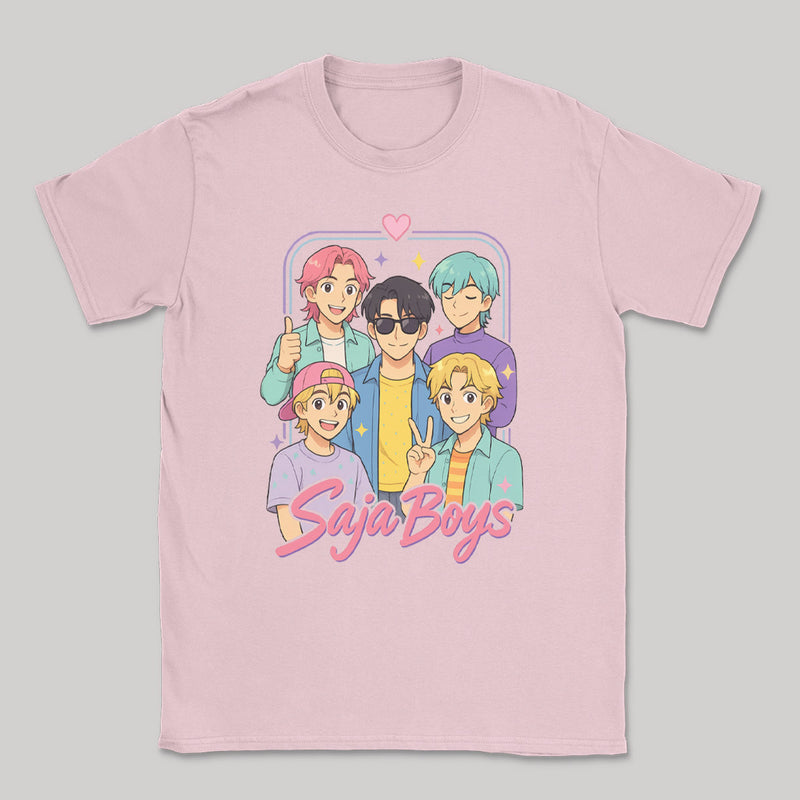 Saja Boys Pastels - K-Pop Graphic Printed T-Shirt