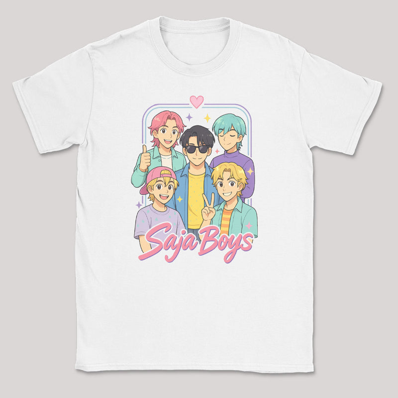 Saja Boys Pastels - K-Pop Graphic Printed T-Shirt