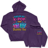 Fueled By K-Pop And bubble Tea - K-Pop Graphic Printed Hoodie