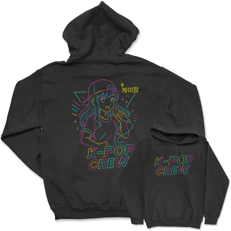 K-Pop Crew Outlines - K-Pop Graphic Printed Hoodie