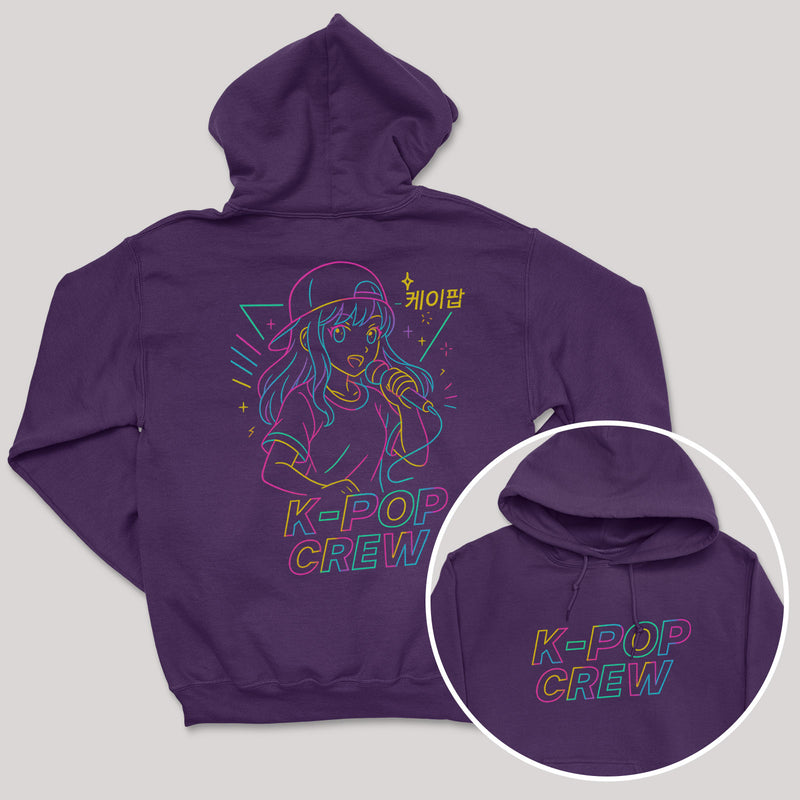 K-Pop Crew Outlines - K-Pop Graphic Printed Hoodie