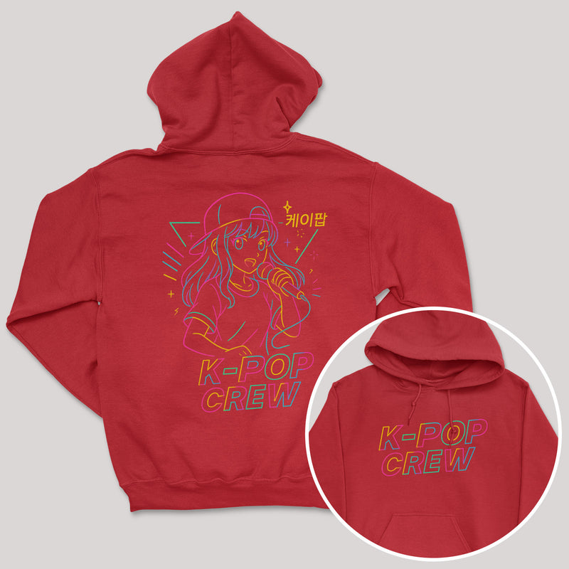 K-Pop Crew Outlines - K-Pop Graphic Printed Hoodie