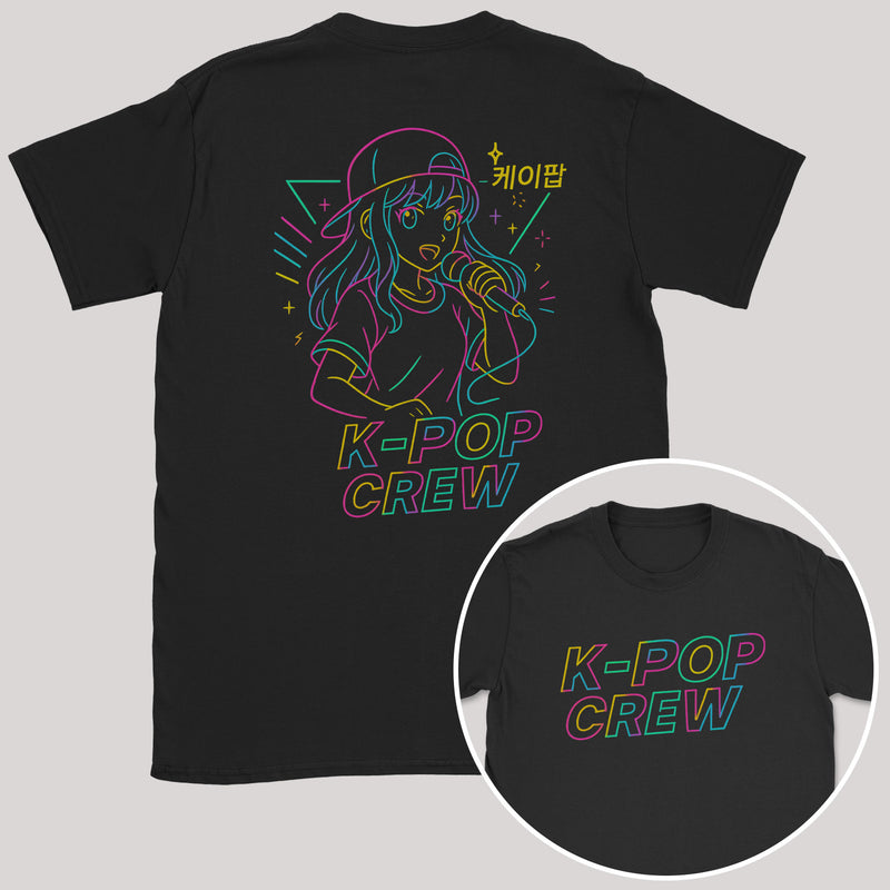 K-Pop Crew Outlines - K-Pop Graphic Printed T-Shirt