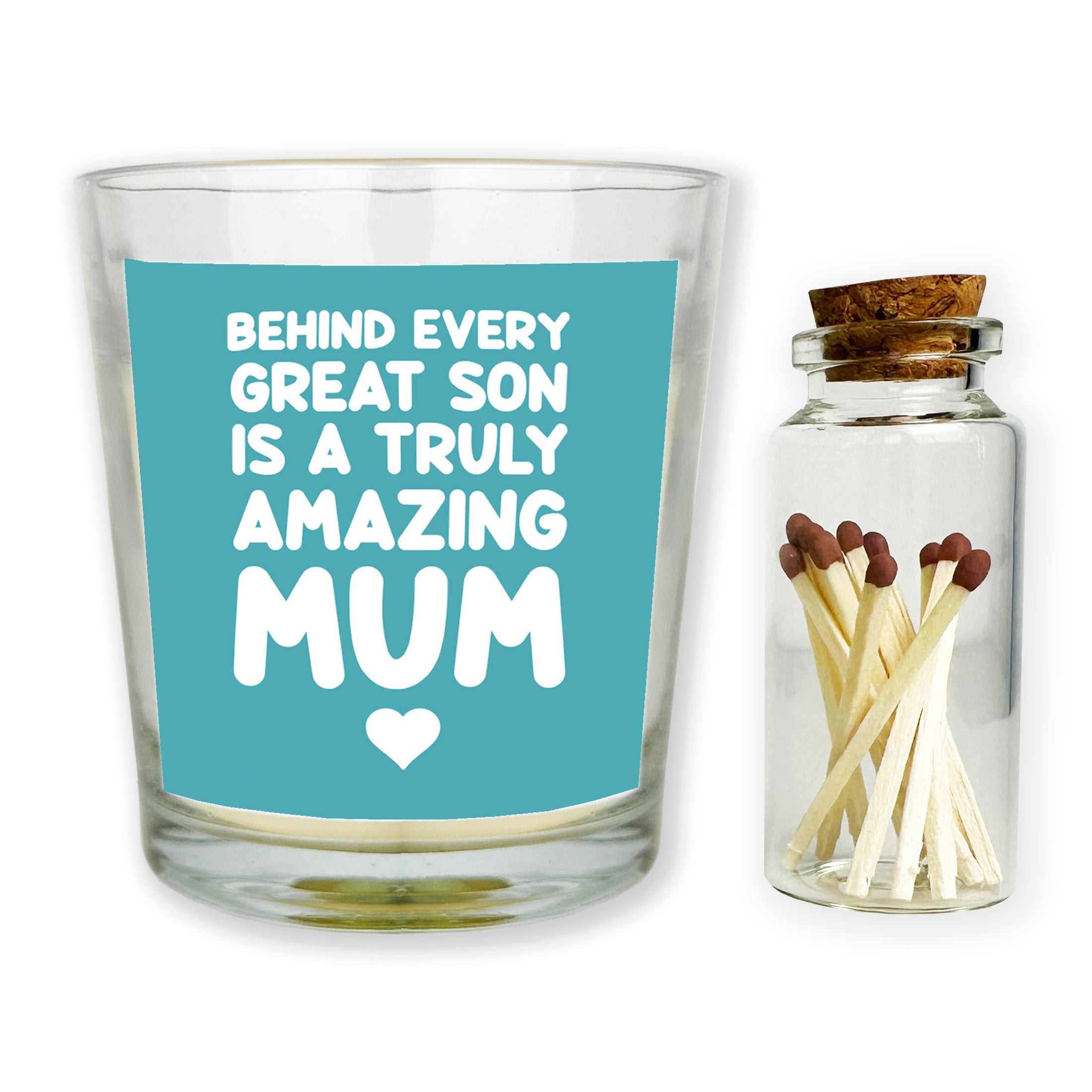 Behind Every Great Son Is a Amazing Mum - Candle Gift