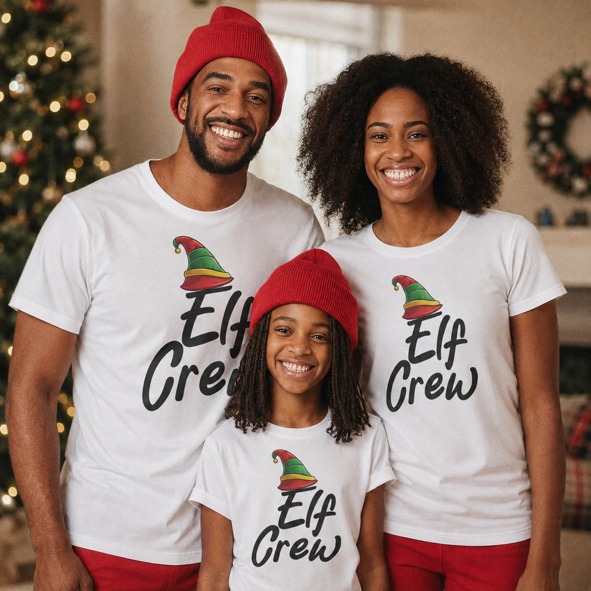 Elf Crew – Passende Weihnachtsoberteile für die ganze Familie – Erwachsene, Kinder und Babys – (separat erhältlich)