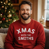 PERSONALISED Xmas With The Family Christmas Sweater - Christmas Jumper Sweatshirt - All Sizes