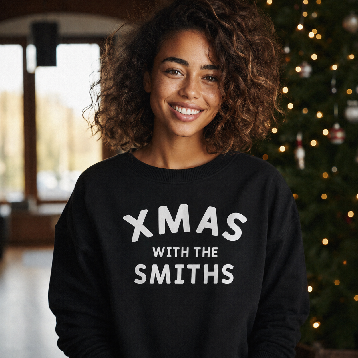 PERSONALISED Xmas With The Family Christmas Sweater - Christmas Jumper Sweatshirt - All Sizes