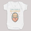 Tiny Pixels Big Cuddles - Baby Bodysuit (Choice of Style)