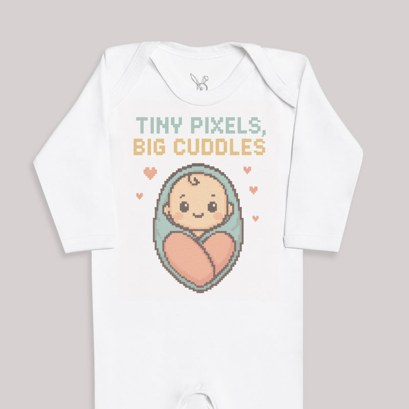Tiny Pixels Big Cuddles - Baby Bodysuit (Choice of Style)