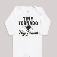Tiny Tornado Big Drama - Baby Bodysuit (Choice of Style)