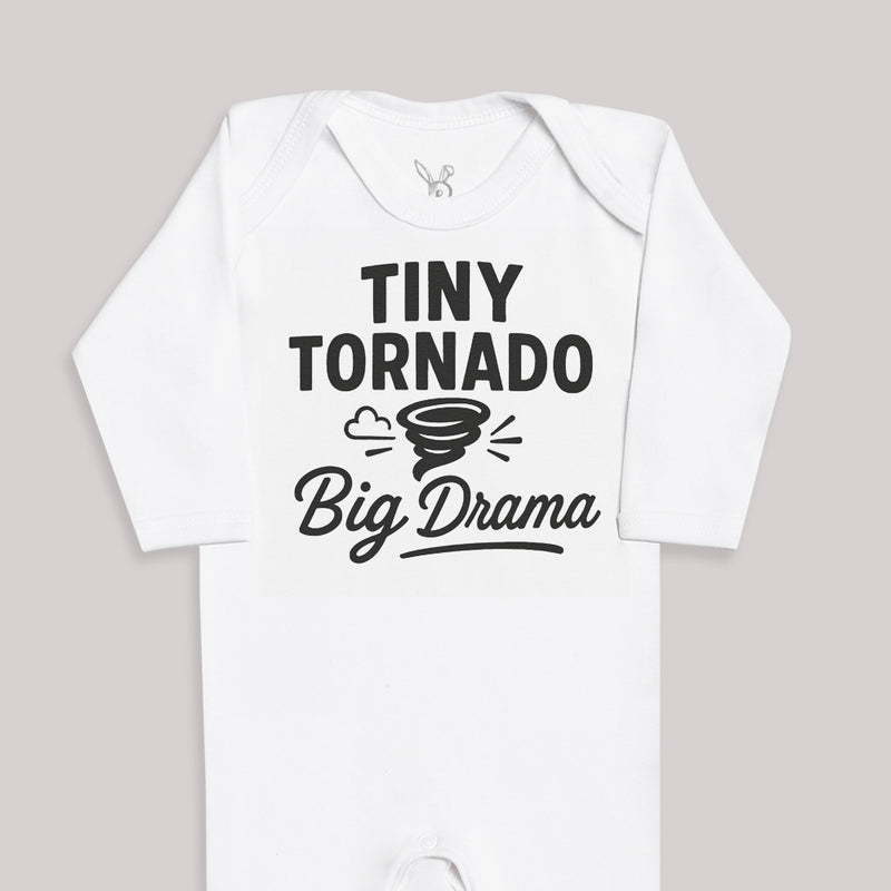 Tiny Tornado Big Drama - Baby Bodysuit (Choice of Style)