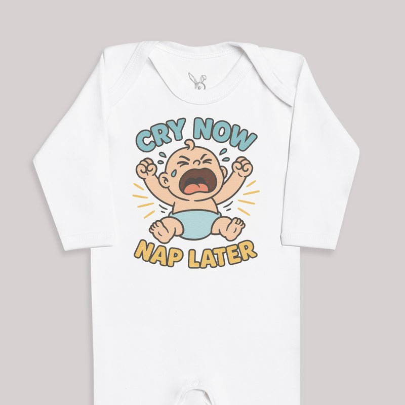 Cry Now Nap Later - Baby Bodysuit (Choice of Style)