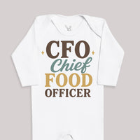 CFO Chief Food Officier - Baby Bodysuit (Choice of Style)