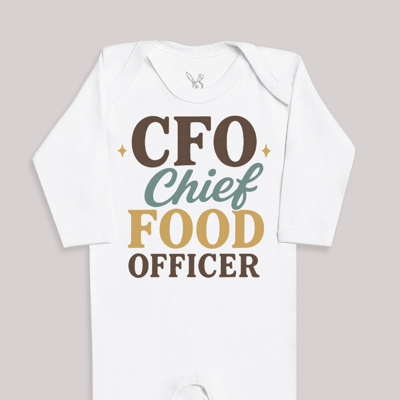 CFO Chief Food Officier - Baby Bodysuit (Choice of Style)