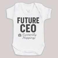 Future CEO Currenlty Napping - Baby Bodysuit (Choice of Style)