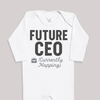 Future CEO Currenlty Napping - Baby Bodysuit (Choice of Style)