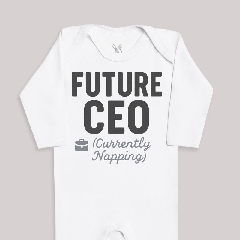 Future CEO Currenlty Napping - Baby Bodysuit (Choice of Style)