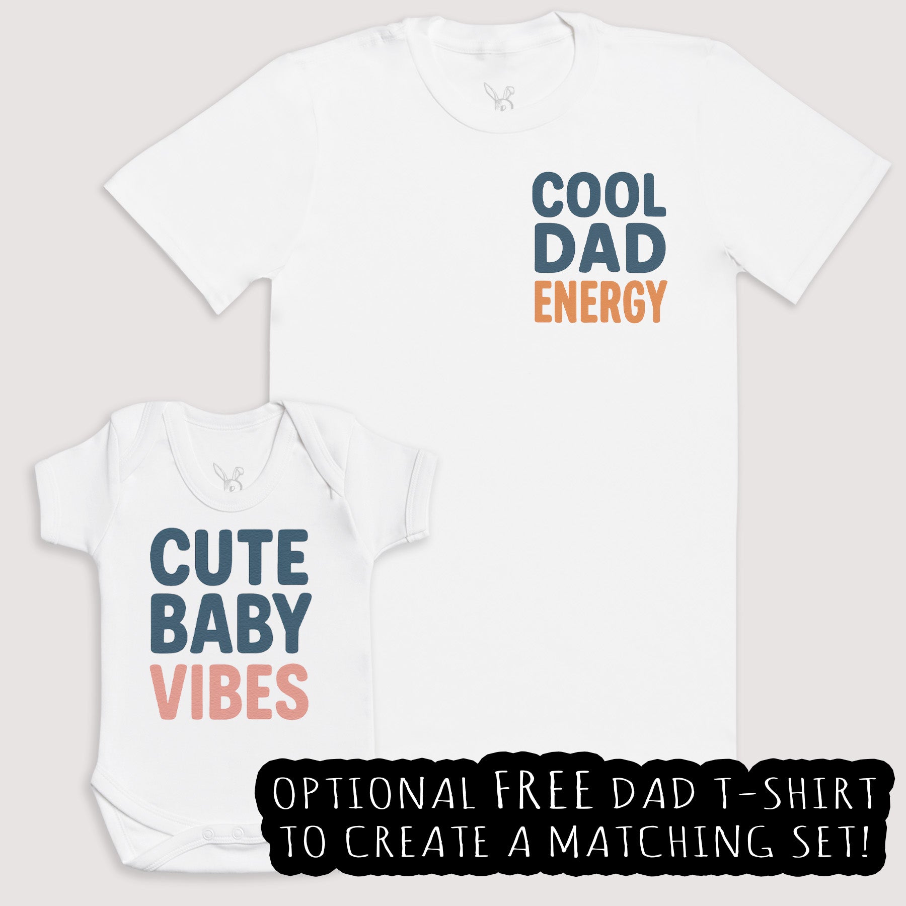 Cute Baby Vibes - Baby Gift Set - Baby Matching Gift Set