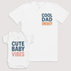 Cute Baby Vibes - Baby Gift Set - Baby Matching Gift Set