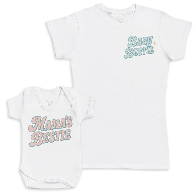 Mama's Bestie - Baby Gift Set - Baby Bodysuit Gift Set