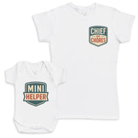 Mini Helper - Baby Gift Set - Baby Bodysuit Gift Set