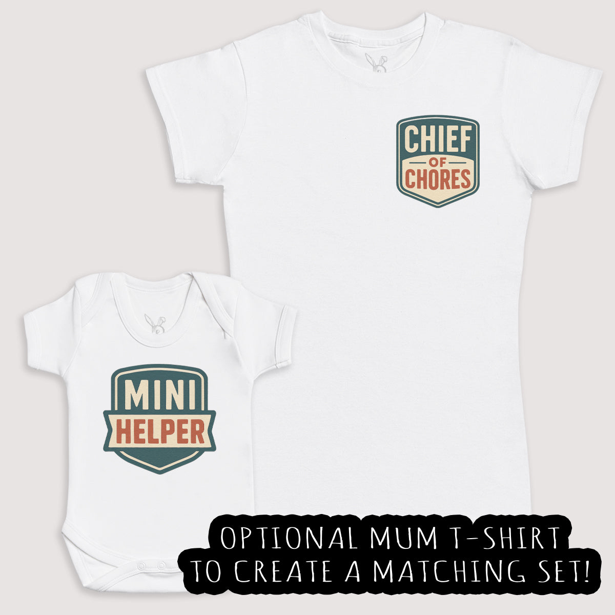 Mini Helper - Baby Gift Set - Baby Bodysuit Gift Set