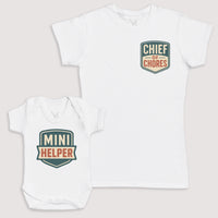 Mini Helper - Baby Gift Set - Baby Bodysuit Gift Set