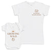 Growing Wild - Baby Gift Set - Baby Bodysuit Gift Set