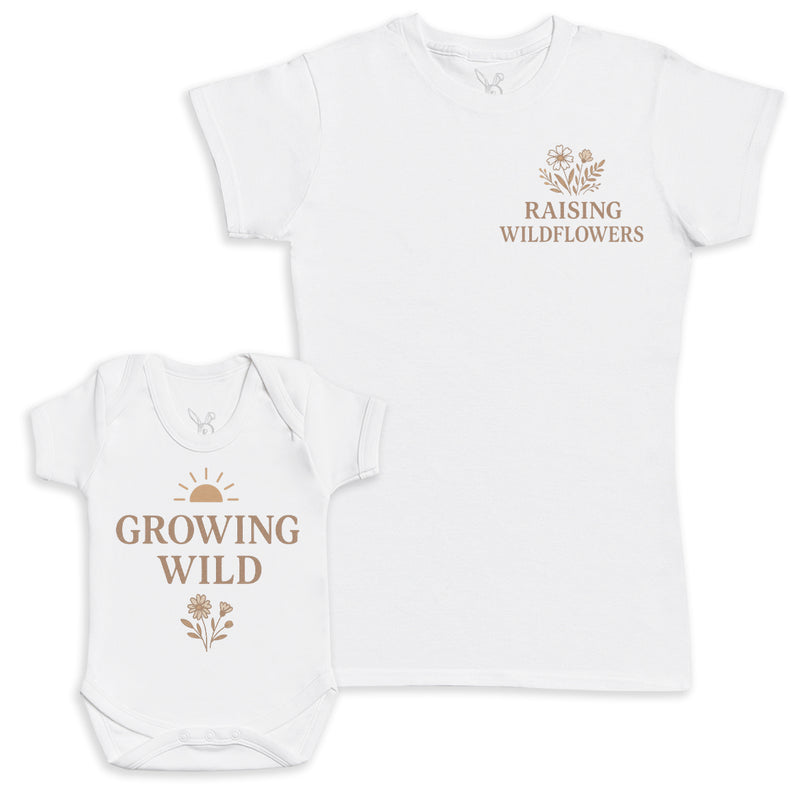 Growing Wild - Baby Gift Set - Baby Bodysuit Gift Set