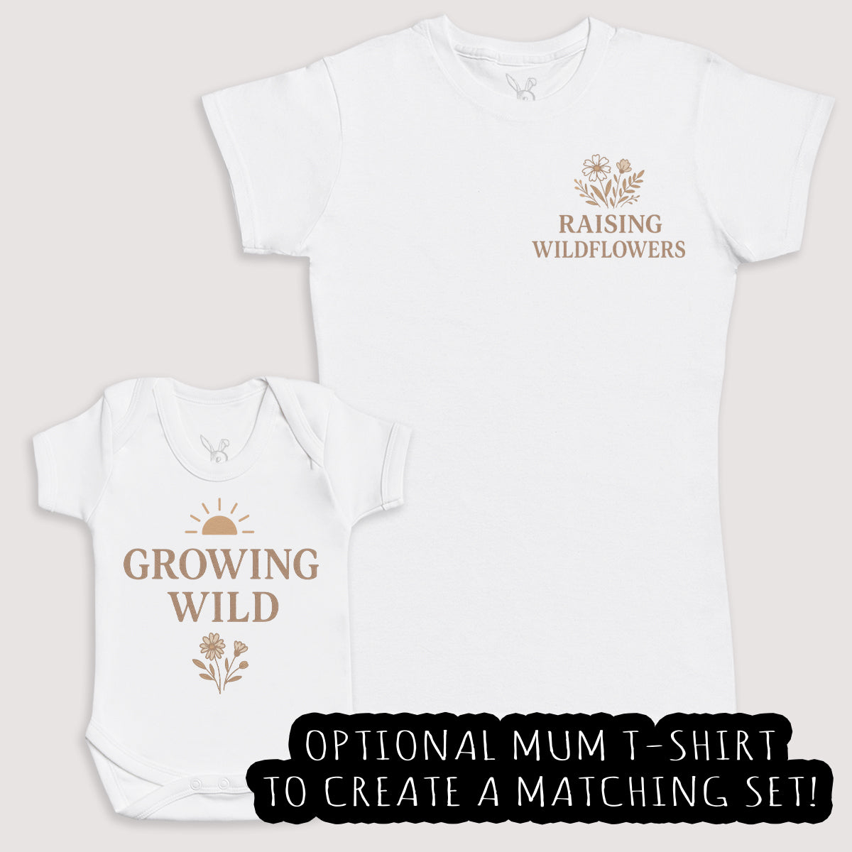Growing Wild - Baby Gift Set - Baby Bodysuit Gift Set